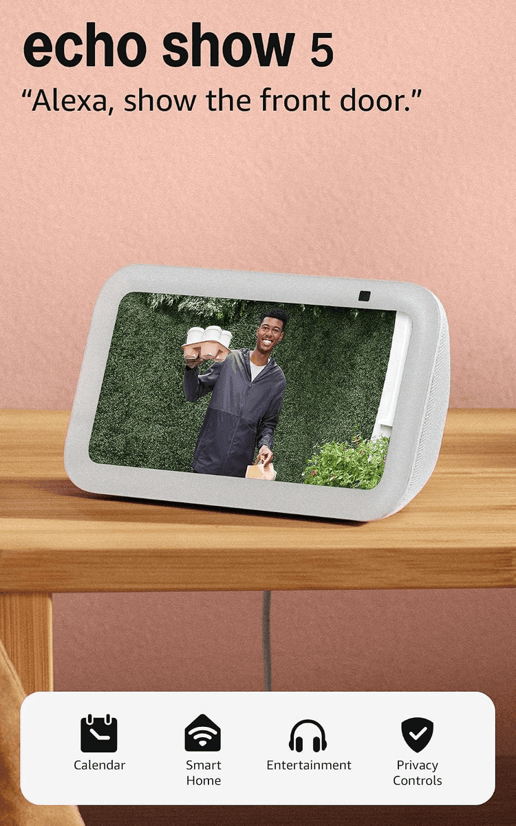 Amazon Echo Show 5 Smart Display in Glacier White for $69.99 image 2