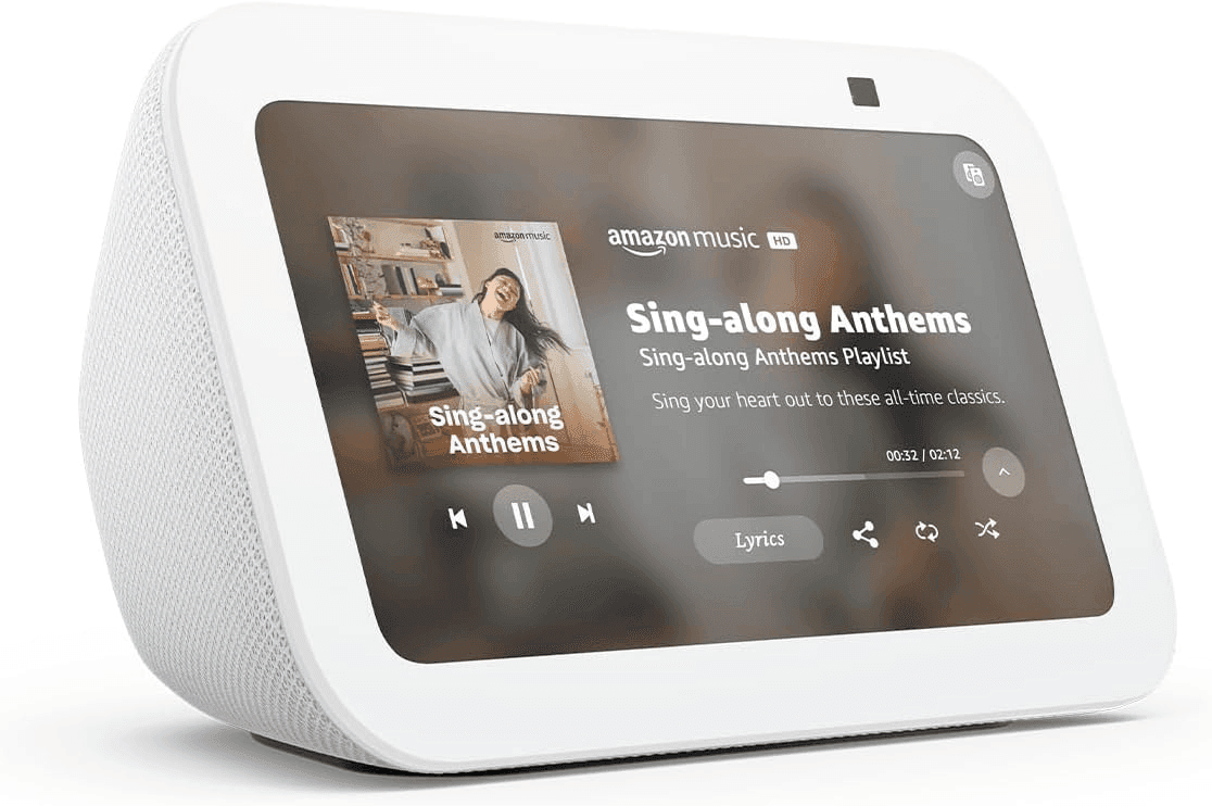 Amazon Echo Show 5 Smart Display in Glacier White for $69.99