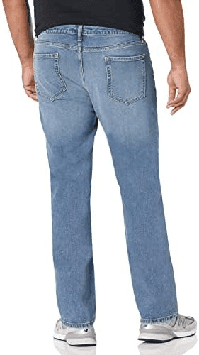 Amazon Essentials Men's Slim Fit Stretch Bootcut Jeans - Light Wash, 30W x 29L image 2