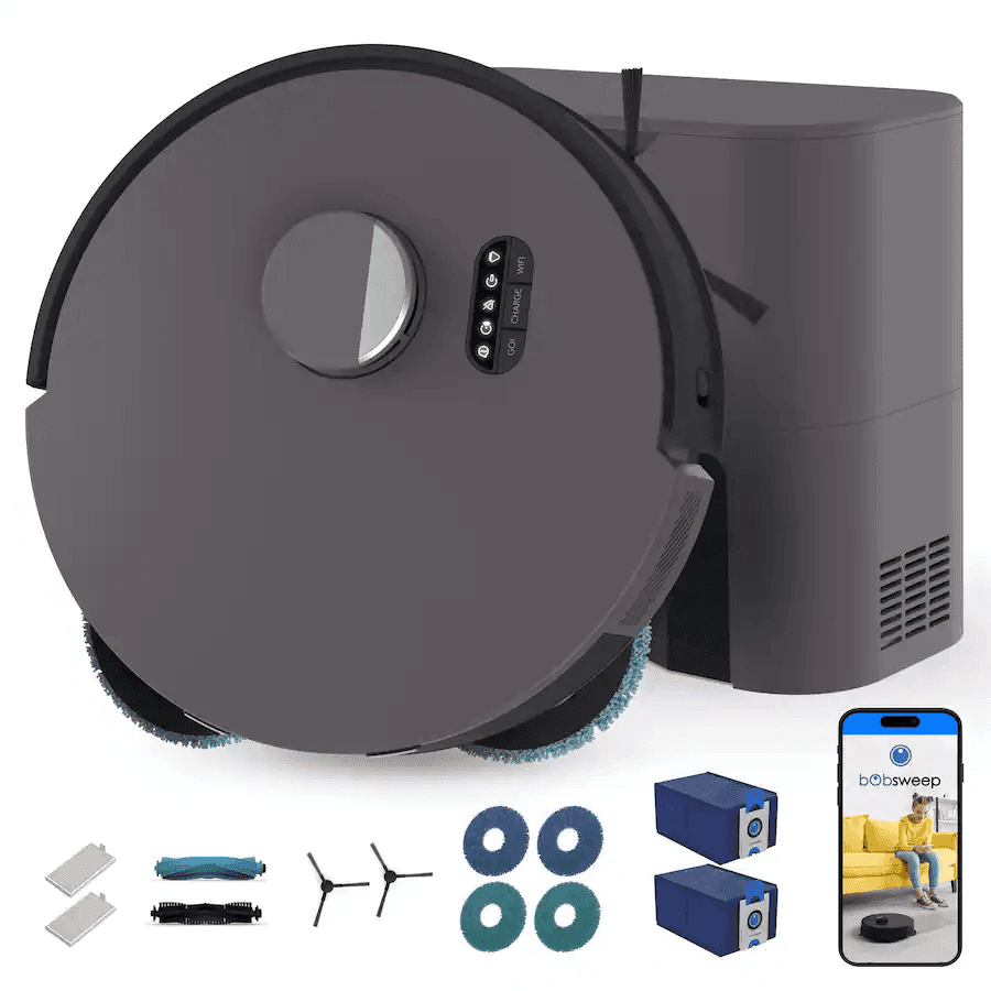 bObsweep Dustin Robot Vacuum & Mop with Auto-Empty Dock - Twilight