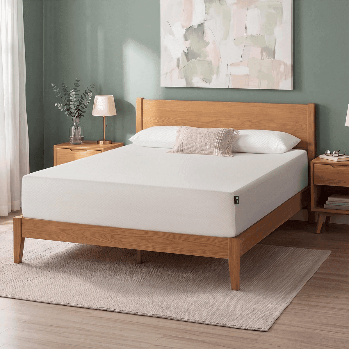 Zinus 12-Inch Queen Green Tea Memory Foam Mattress