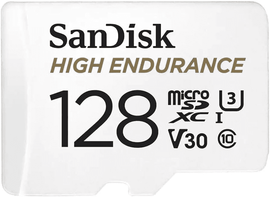 SanDisk 128GB High Endurance microSDXC Card with Adapter