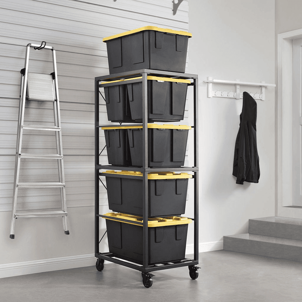 Gorilla Rack 5-Tier Rolling Bin Organizer image 2