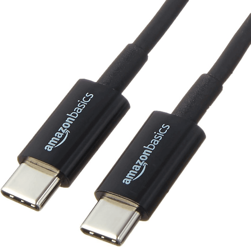 Amazon Basics USB-C to USB-C Cable, 6 Foot, Black