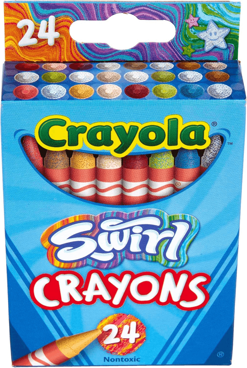 Crayola Swirl Crayons - 24 Count