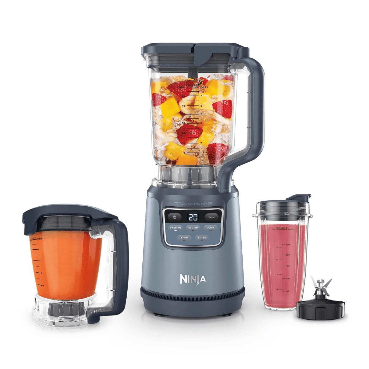 Ninja BlendPro Kitchen System 1200W Blender and Food Processor with To-Go Cup Gray BO401 image 2