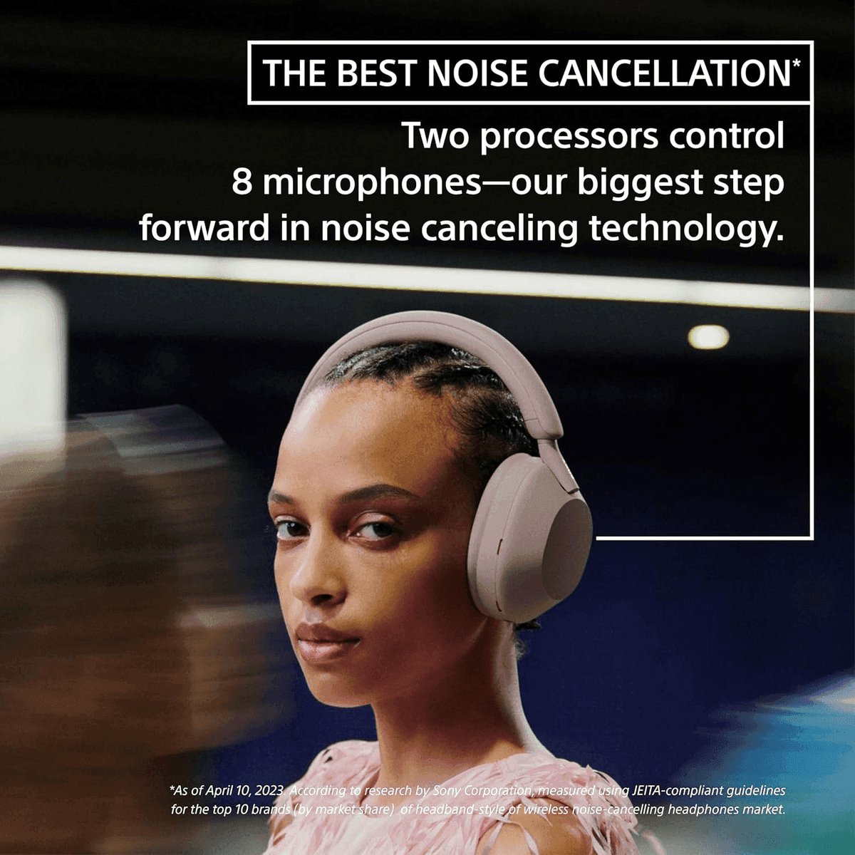 Sony WH-1000XM5 Wireless Noise Cancelling Headphones - Smoky Pink image 3