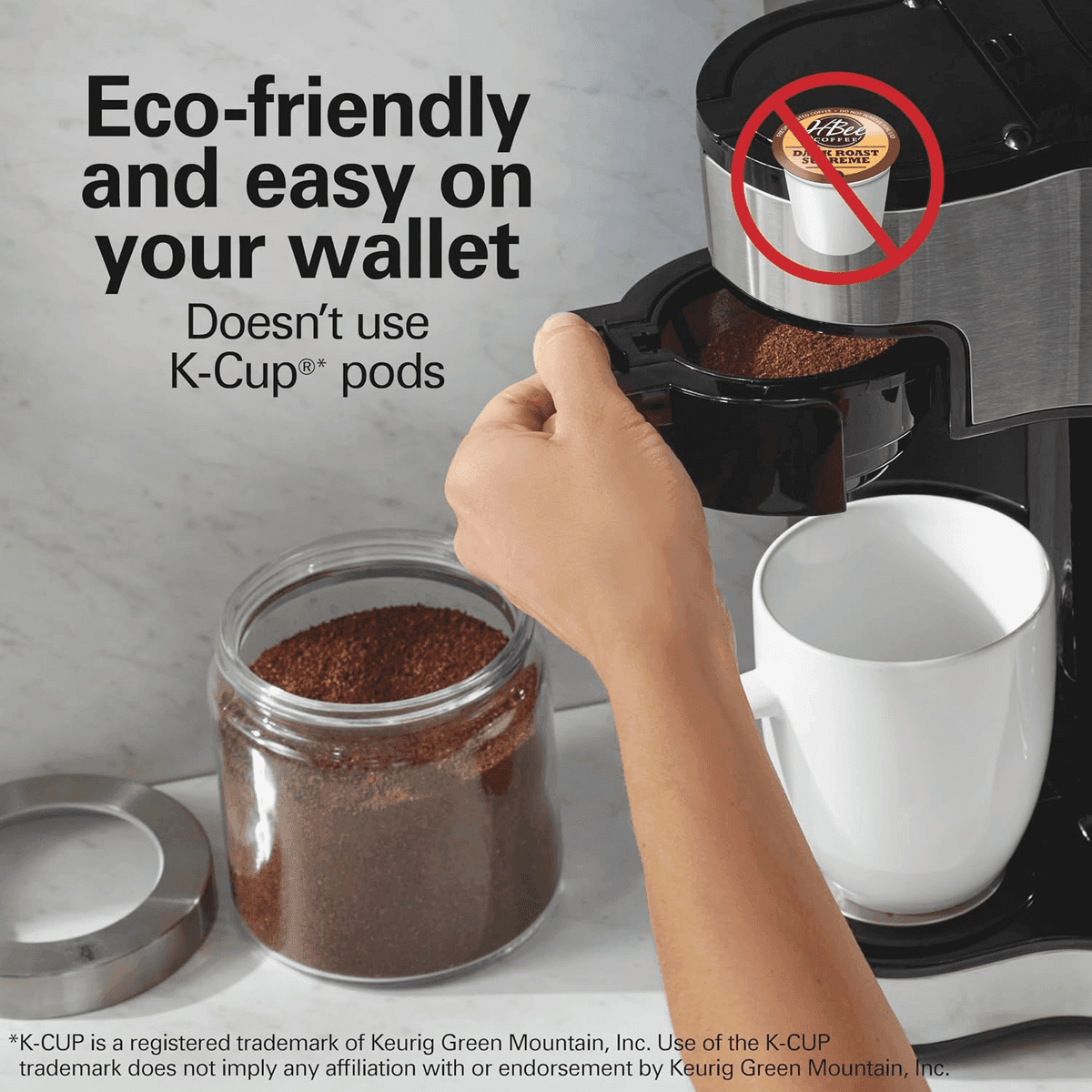 Hamilton Beach 2-Way Brewer 12-Cup and Single-Serve Coffee Maker 49980A image 4