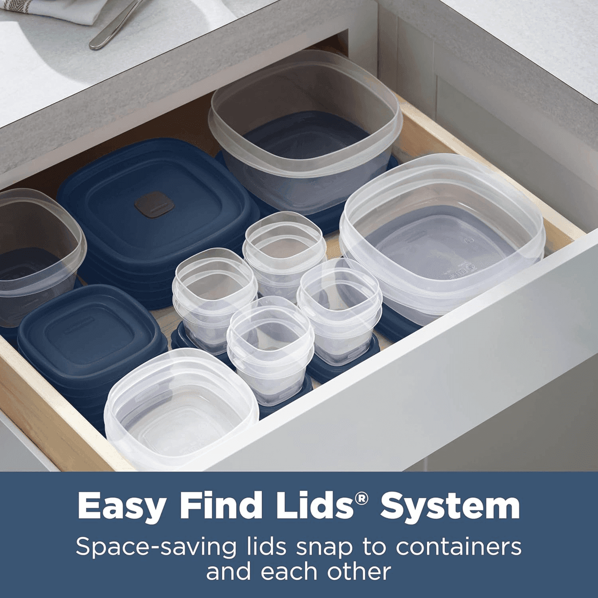 Rubbermaid Easy Find Lids Food Storage Containers, 26-Piece Set image 3