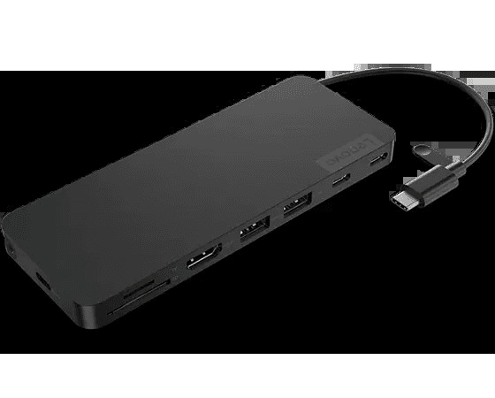 Lenovo USB-C Slim Travel Dock - 8 Ports, 4K 60Hz