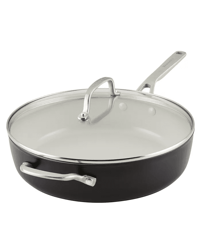 KitchenAid 5-Qt. Ceramic Nonstick Saute Pan with Lid for $44.99