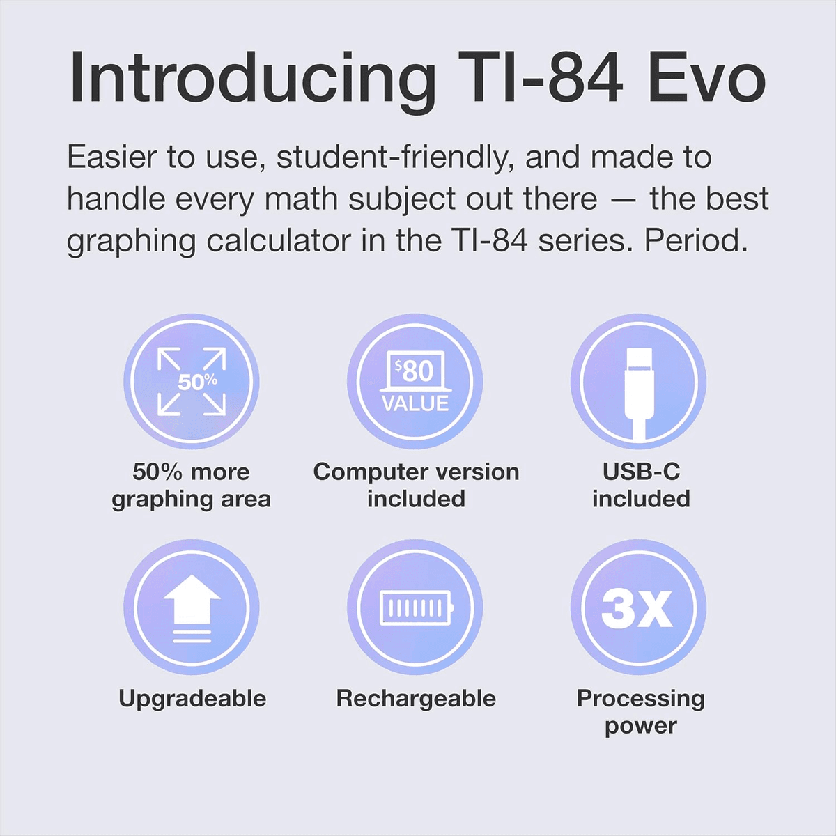 Texas Instruments TI-84 Evo Graphing Calculator - Raspberry image 3
