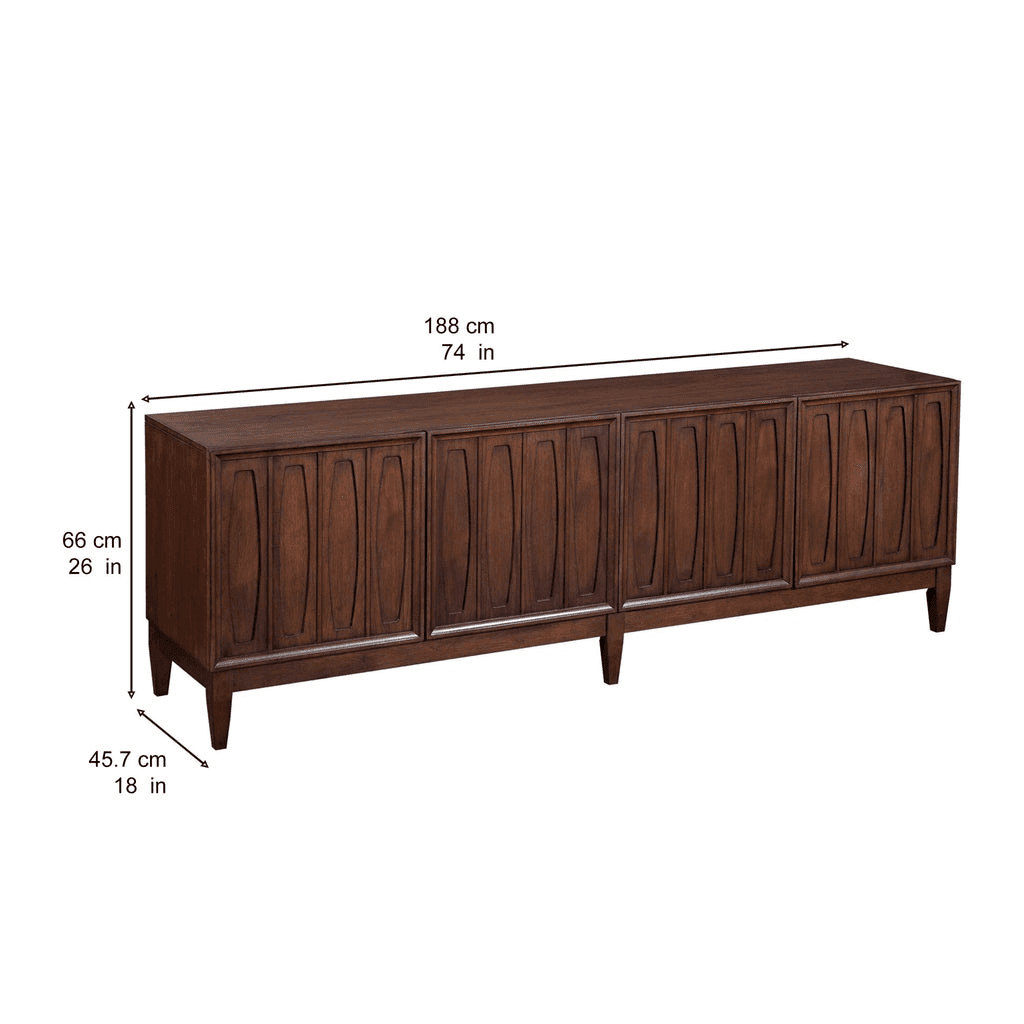 Monterey Bay 74-Inch Accent Console, Brown image 2