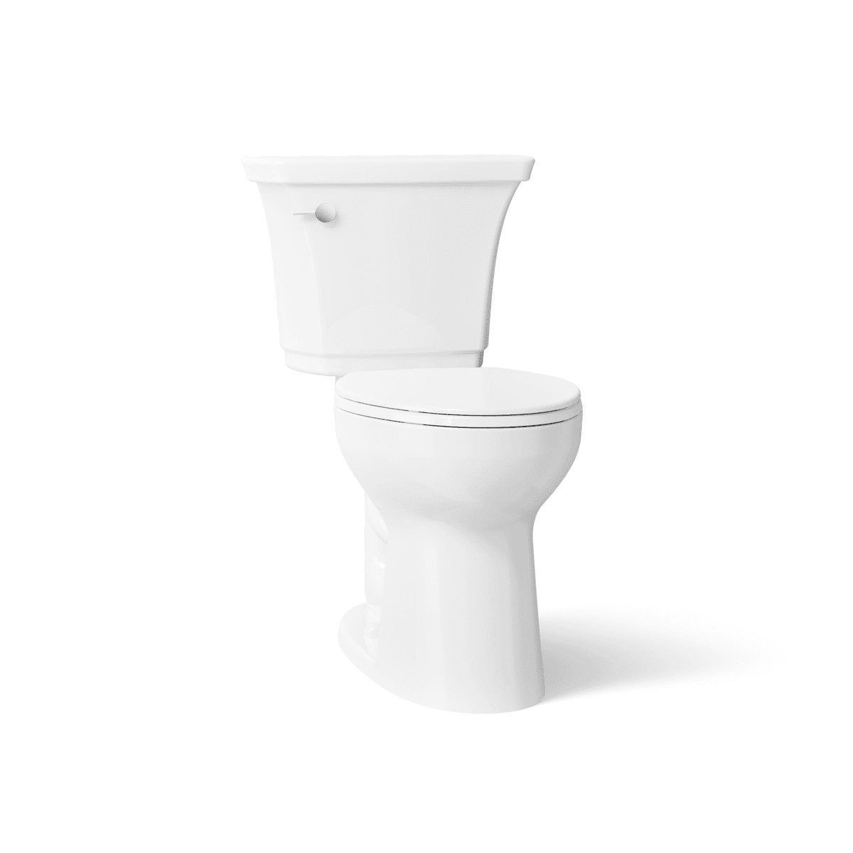 KOHLER Highline Curve Elongated 2-Piece Toilet, White