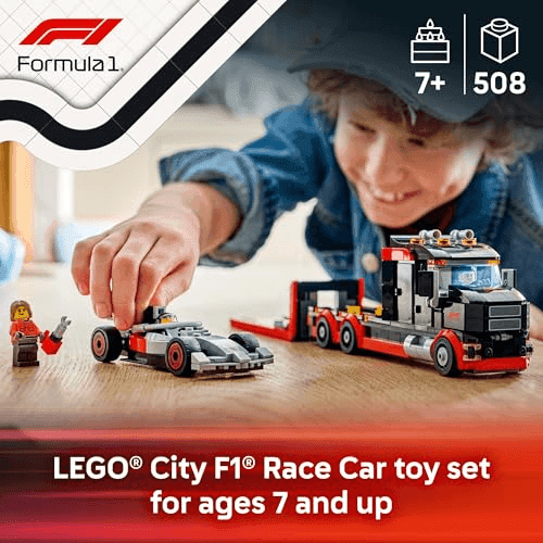 LEGO City F1 Display Truck with Audi F1 Race Car 60493 image 2