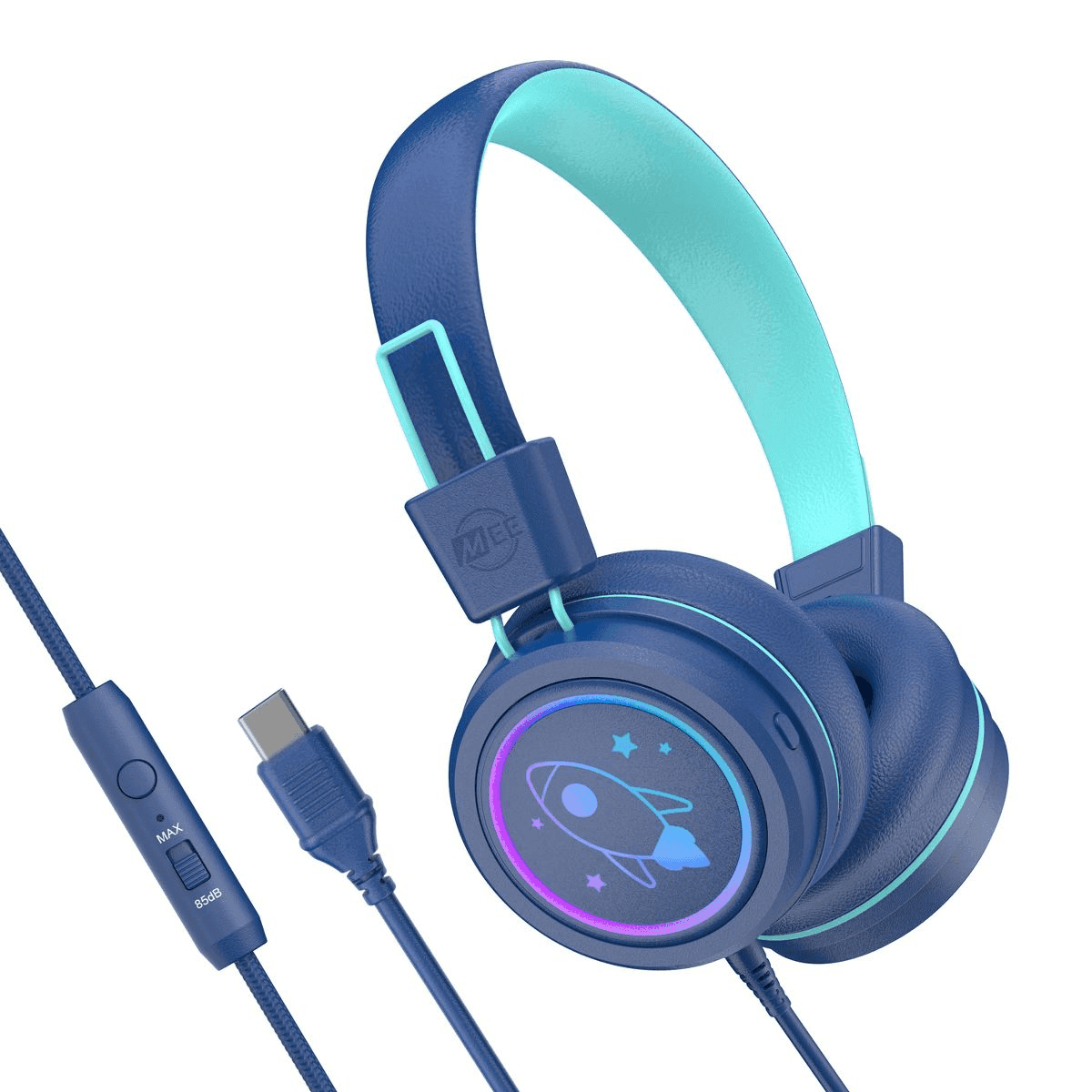 MEE audio KidJamz KJ55U USB-C Kids' Headphones - Blue