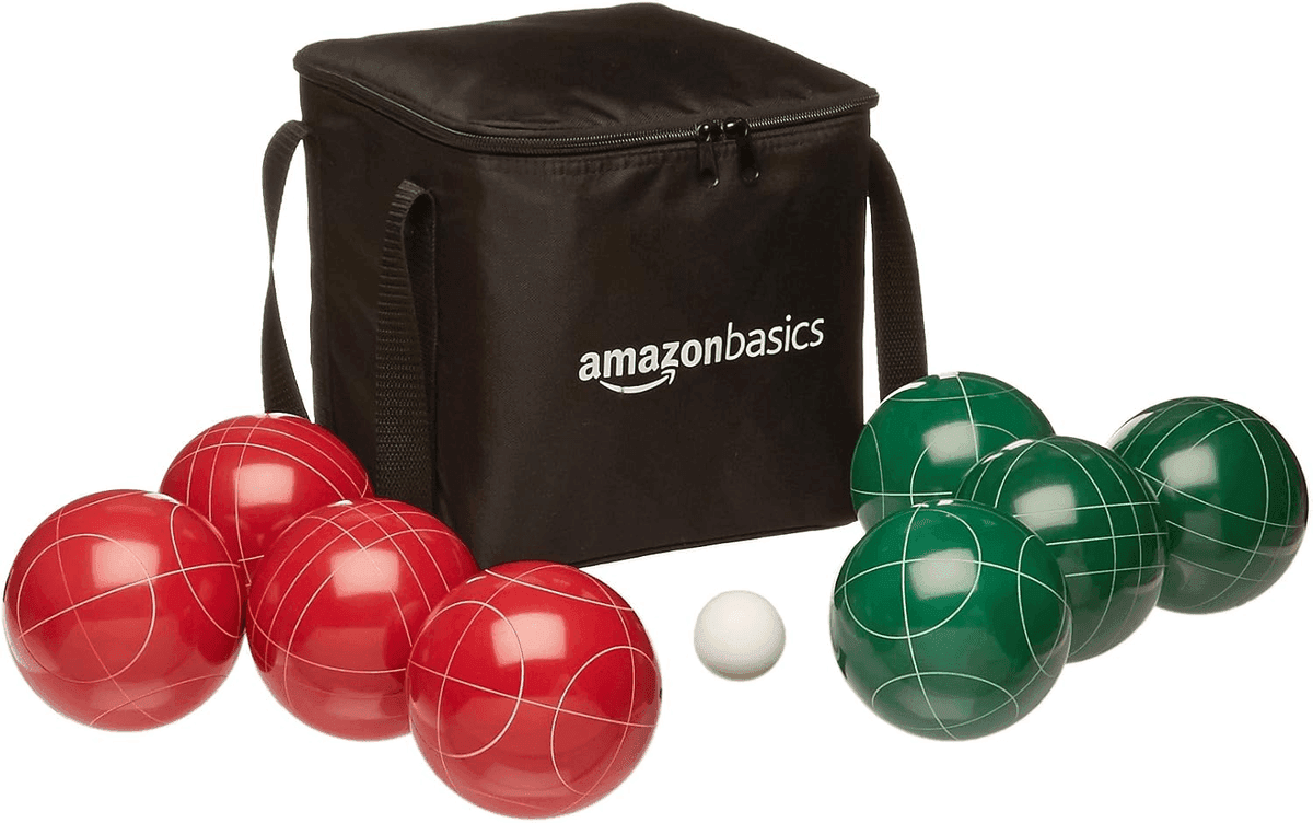 Amazon Basics 100mm Bocce Ball Set for $37.78