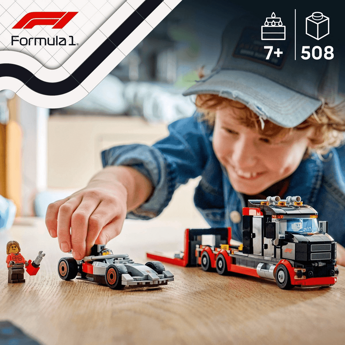 LEGO City F1 Display Truck with Audi F1 Race Car 60493 for $26.99 image 2
