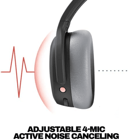 Skullcandy Crusher ANC 2 Wireless Over-Ear Bluetooth Headphones with Multi-Sensory Bass, Active Noise Cancelling, Up to 60 Hours Battery, Microphon... image 5