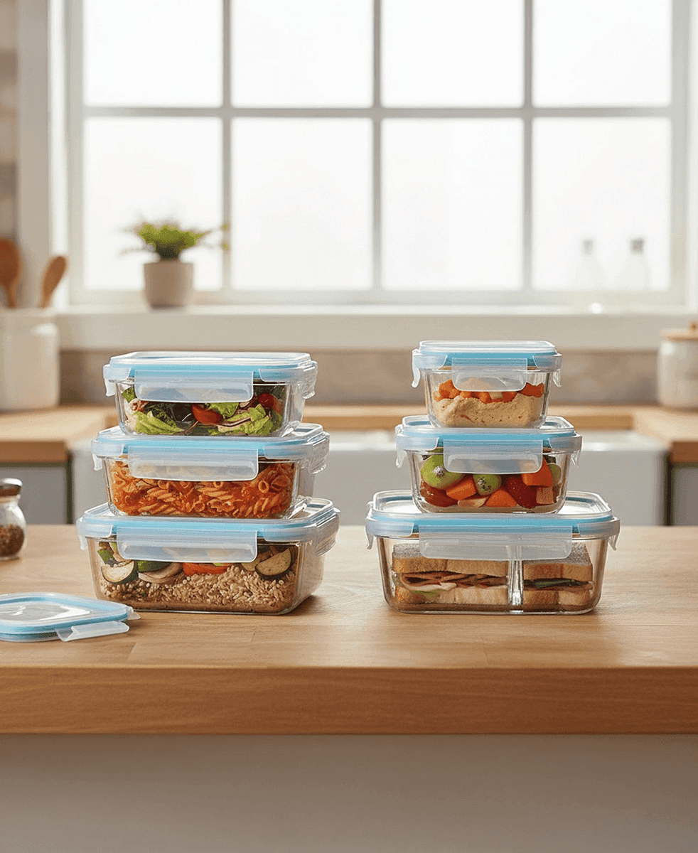Sedona Kitchen 12-Piece Glass Food Storage Set for $23.99
