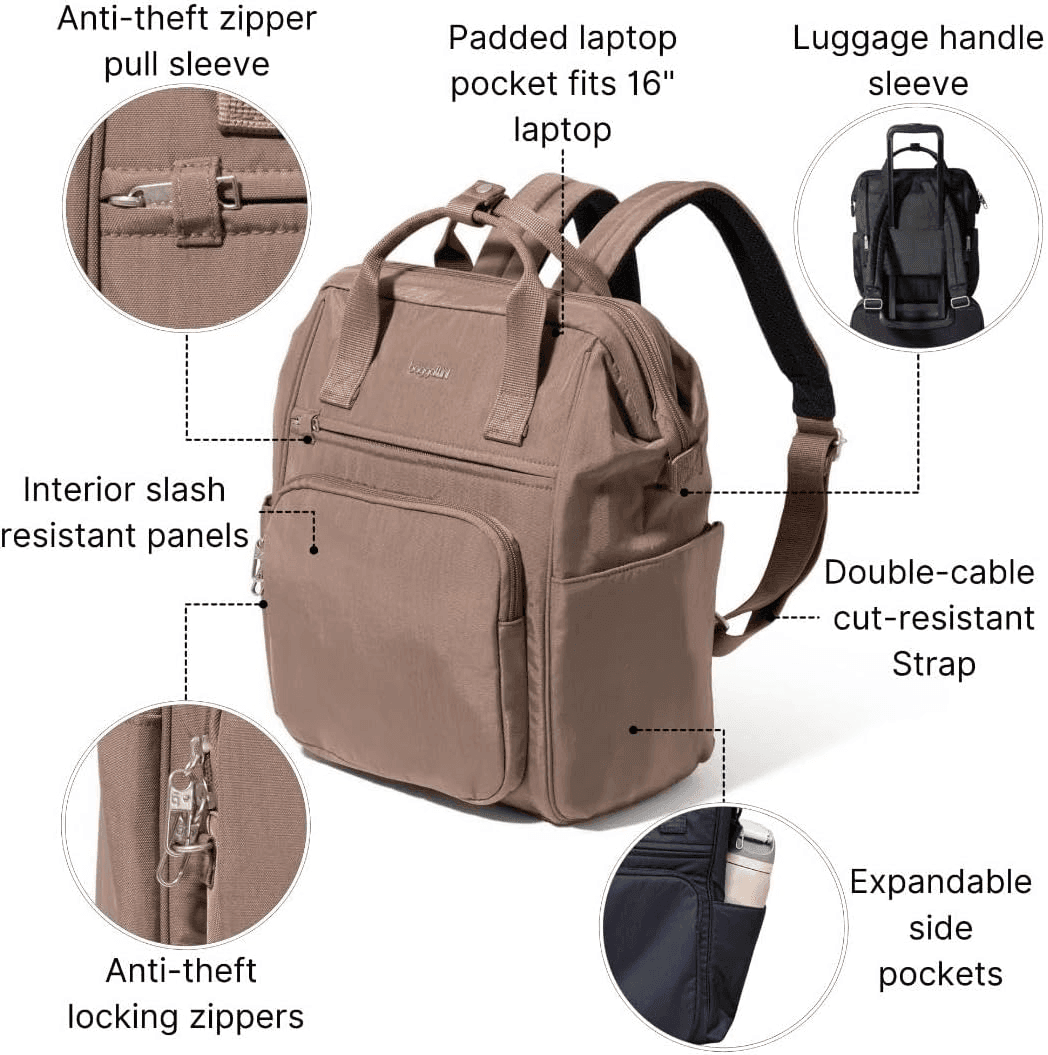 Baggallini Securtex Windsor Laptop Backpack for $97.50 image 2