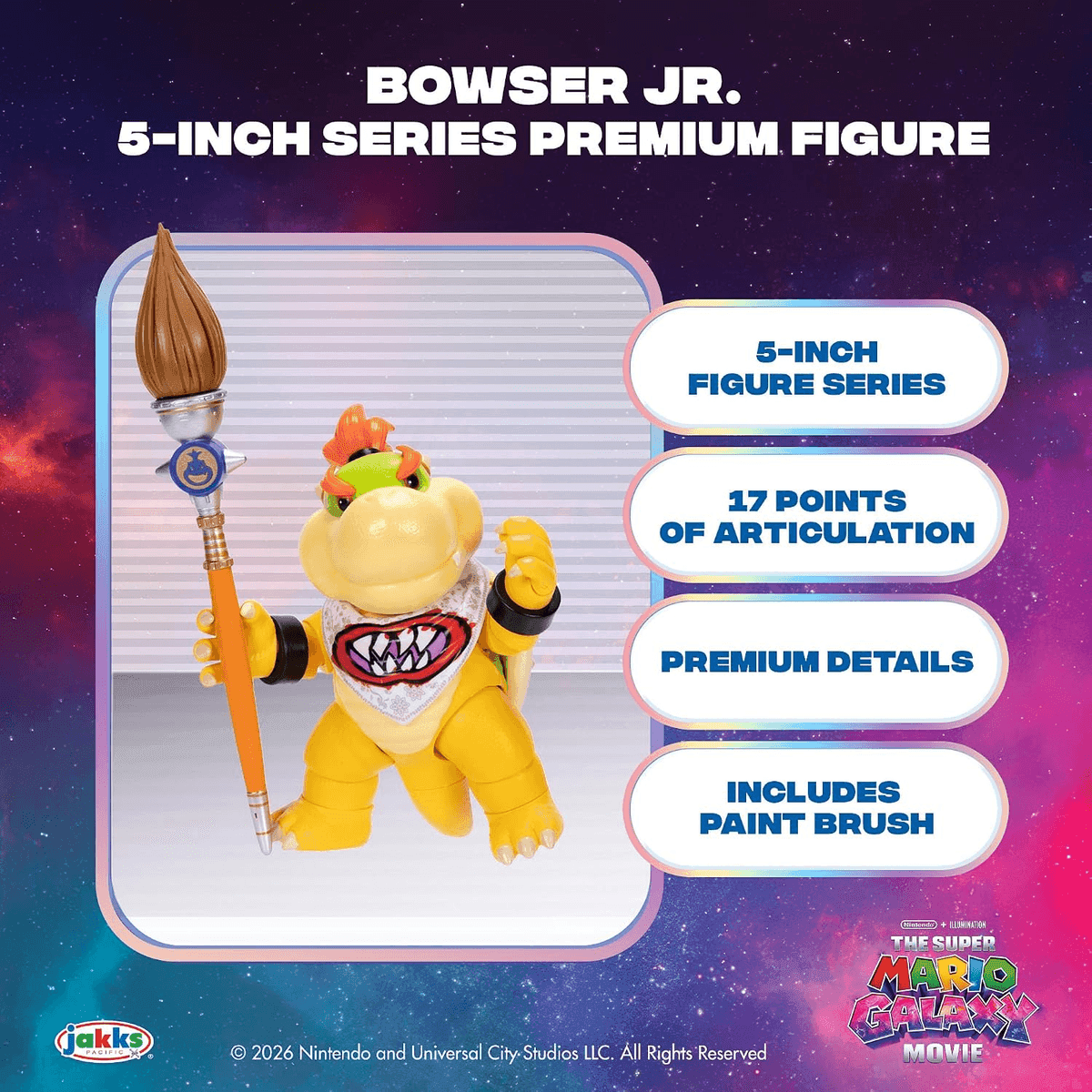 JAKKS Pacific Super Mario Galaxy Bowser Jr. 5-Inch Figure for $5.84 image 2