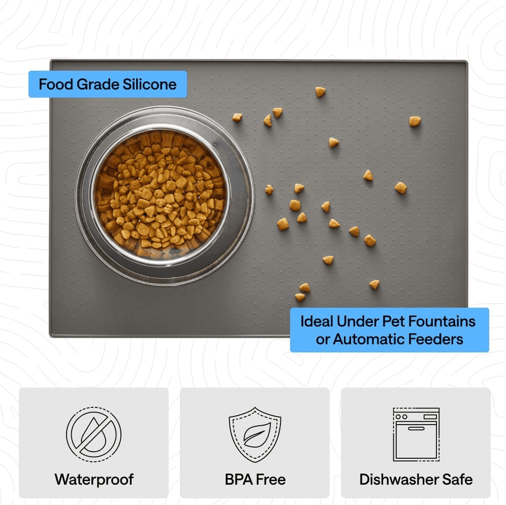 Gorilla Grip 18.5 x 11.5-Inch Silicone Pet Food Mat for $8.99 image 5