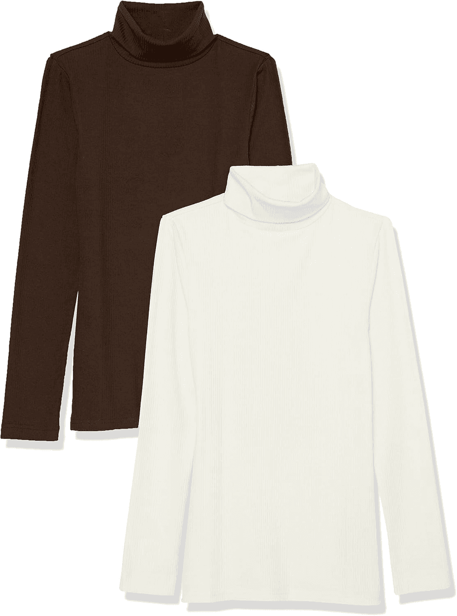 Amazon Essentials Women's Rib Turtleneck 2-Pack for $10.30