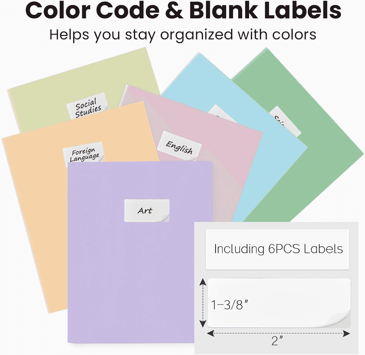 Sooez Pastel 2-Pocket Folders 7-Pack for $5.99 image 2