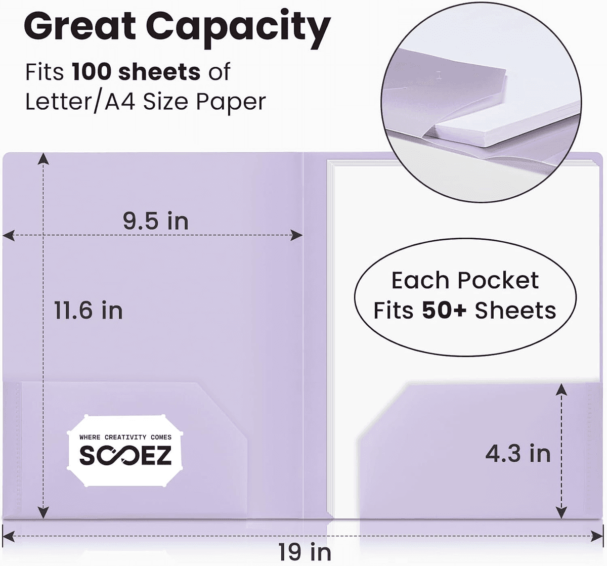 Sooez Pastel 2-Pocket Folders 7-Pack for $5.99 image 4