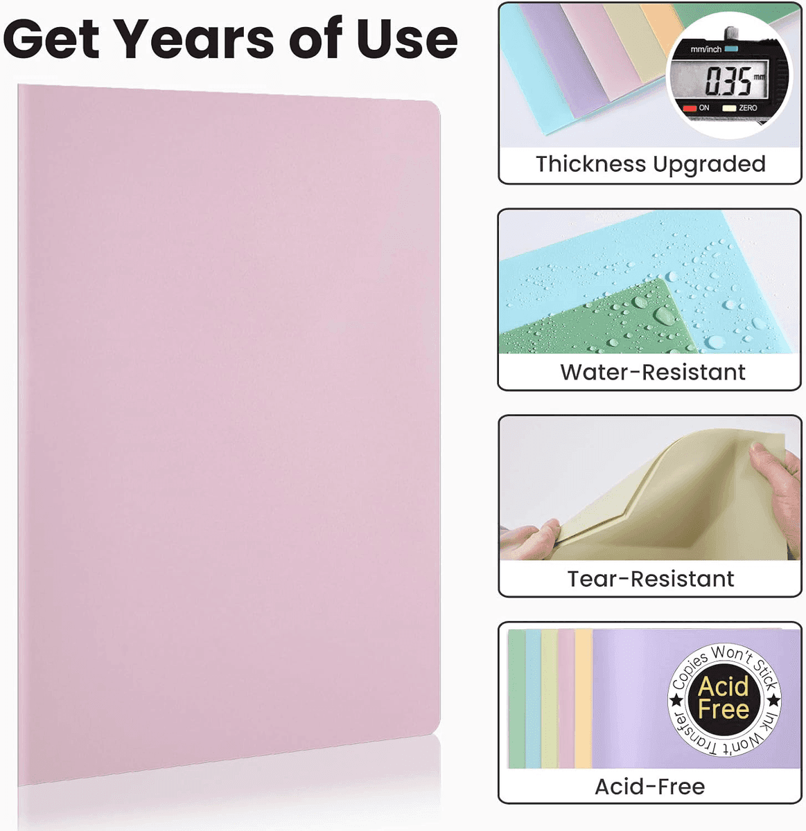 Sooez Pastel 2-Pocket Folders 7-Pack for $5.99 image 3