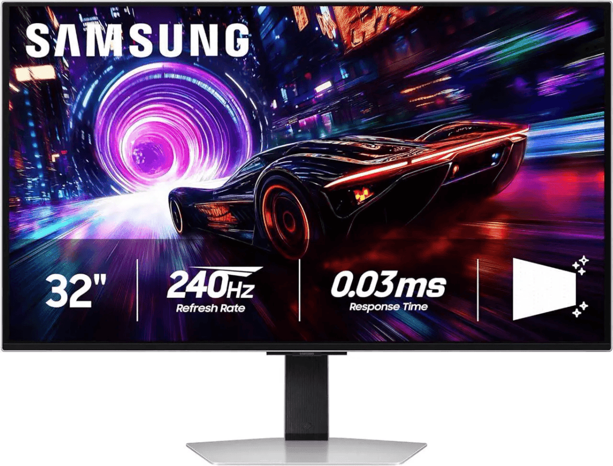 Samsung 32-Inch Odyssey OLED G8 4K 240Hz Monitor for $729.99