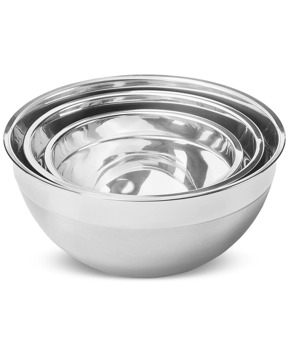 Arch Studio Stainless Steel Mixing Bowls Set of 3 - Macy's Exclusive image 4