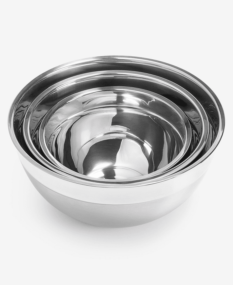 Arch Studio Stainless Steel Mixing Bowls Set of 3 - Macy's Exclusive image 3