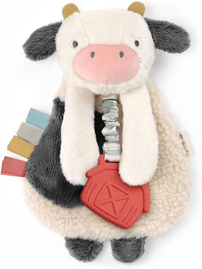 Itzy Ritzy Cow Lovey with Silicone Teether for $10.49