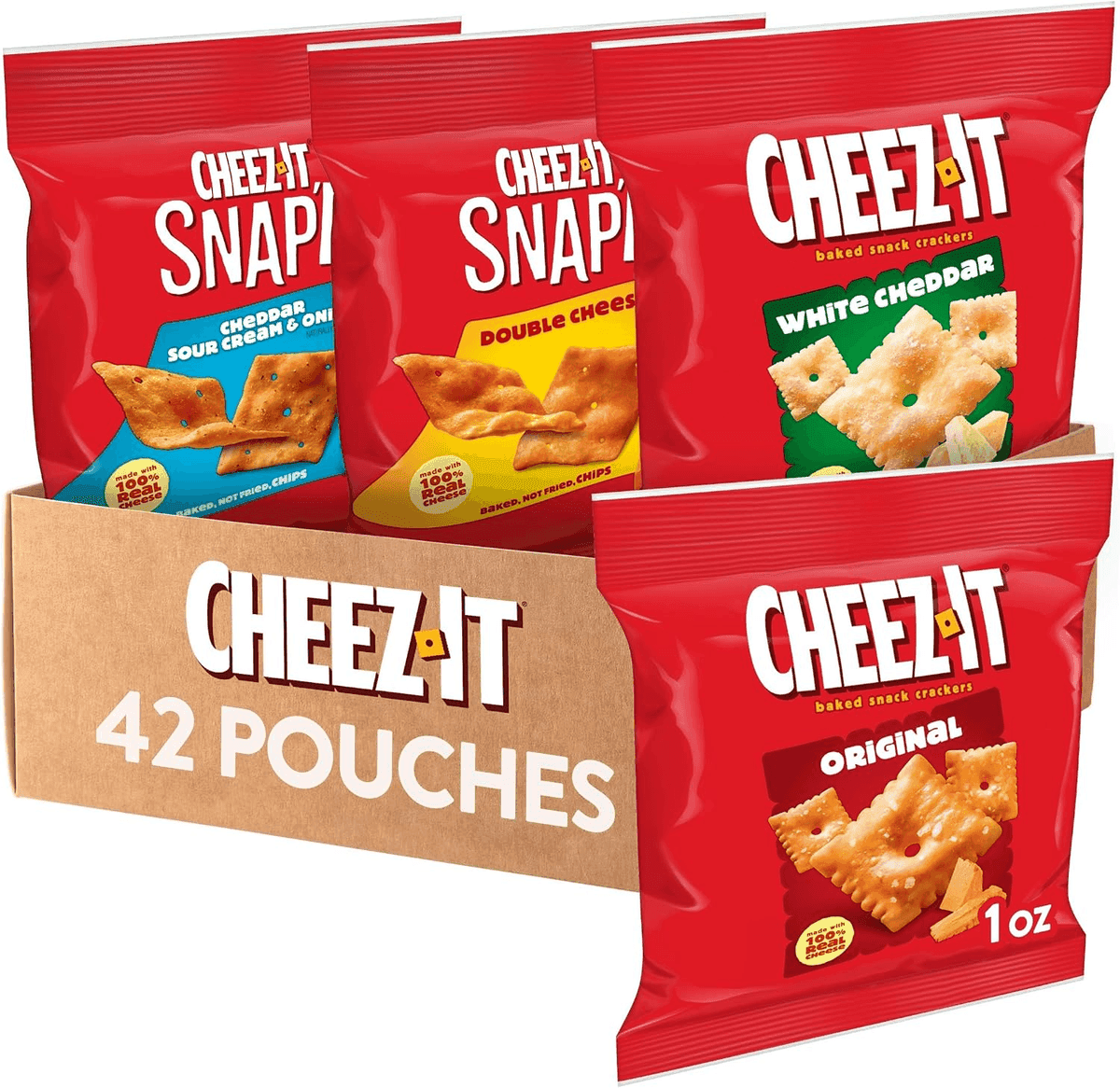 Cheez-It 42-Count Snack Cracker Variety Pack — $20.99