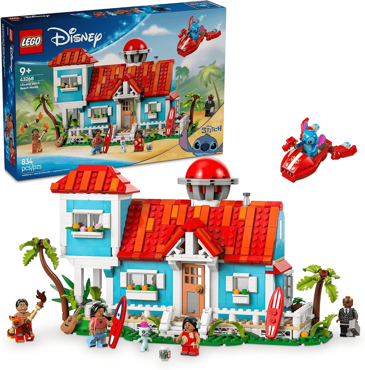LEGO Disney Lilo & Stitch Beach House Set (43268)