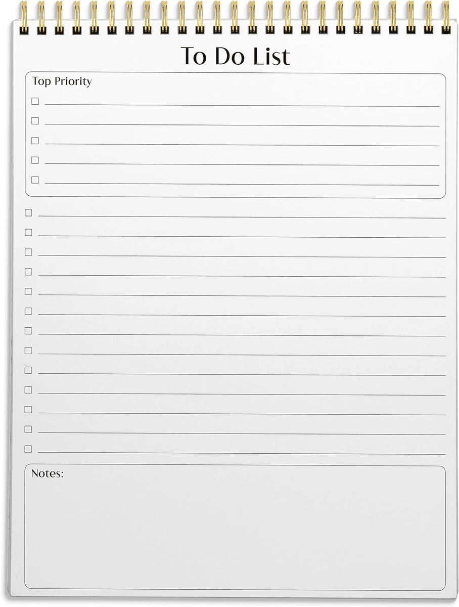 Better Office Products To Do List Notepad for $6.99