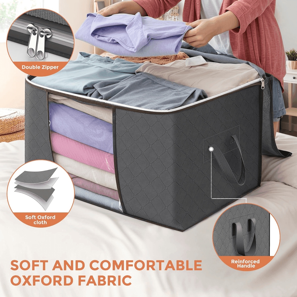 Budding Joy 90L Storage Bags 6-Pack for $19.99 image 4