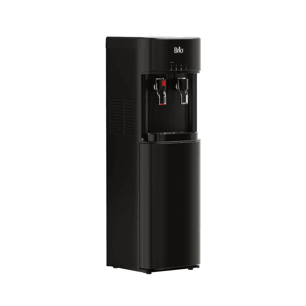 Brio Bottom Load Water Cooler Dispenser, Hot & Cold, Black image 3