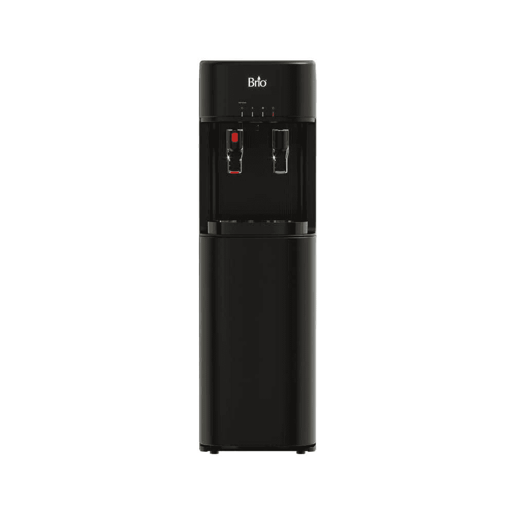 Brio Bottom Load Water Cooler Dispenser, Hot & Cold, Black