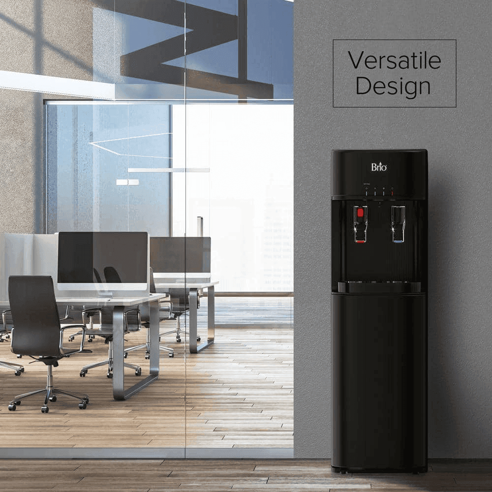 Brio Bottom Load Water Cooler Dispenser, Hot & Cold, Black image 5