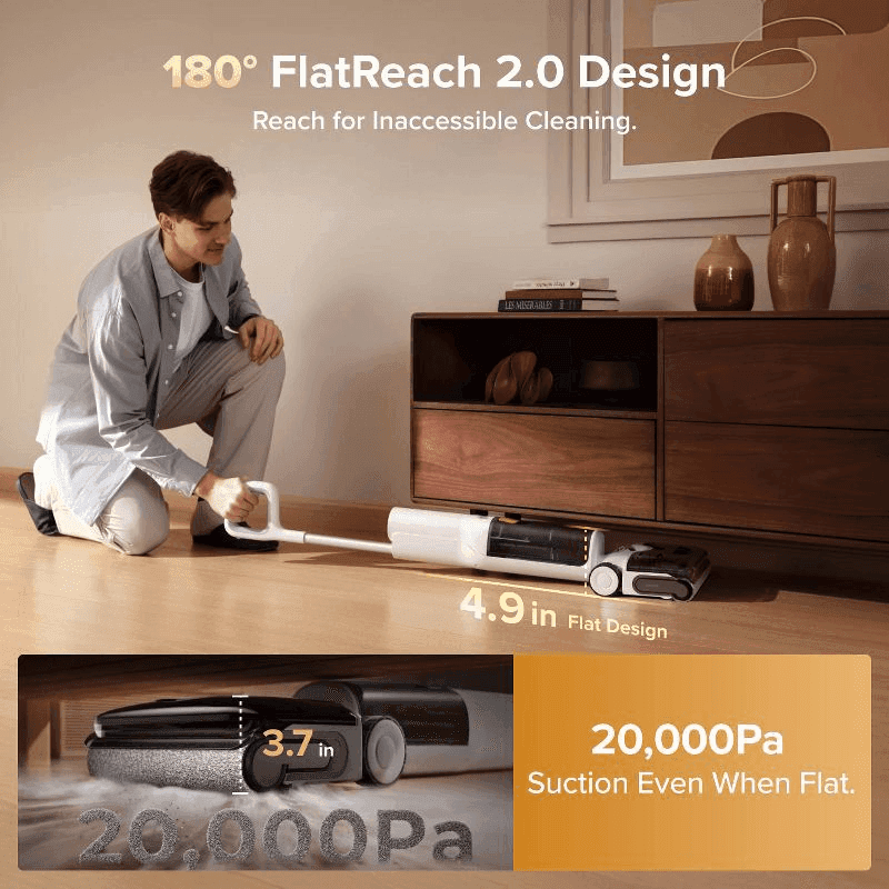 Roborock F25 RT Select Wet-Dry Cordless Floor Cleaner - White image 4