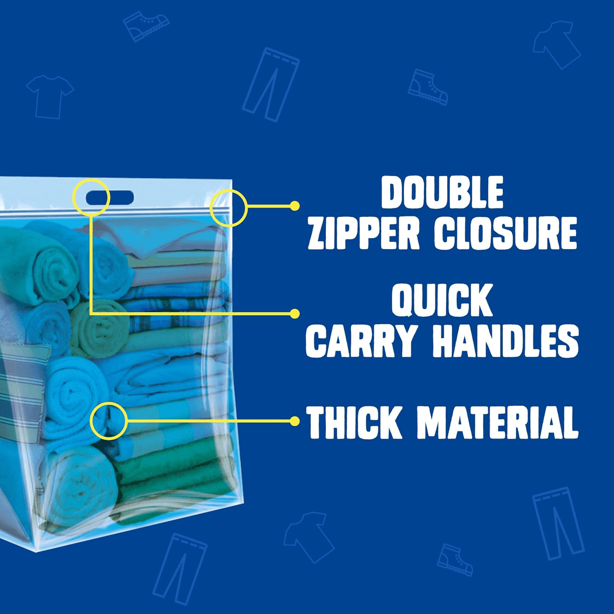 Ziploc Big Bags 20-Gallon XXXL Reusable Storage Bags - 6 Count image 4
