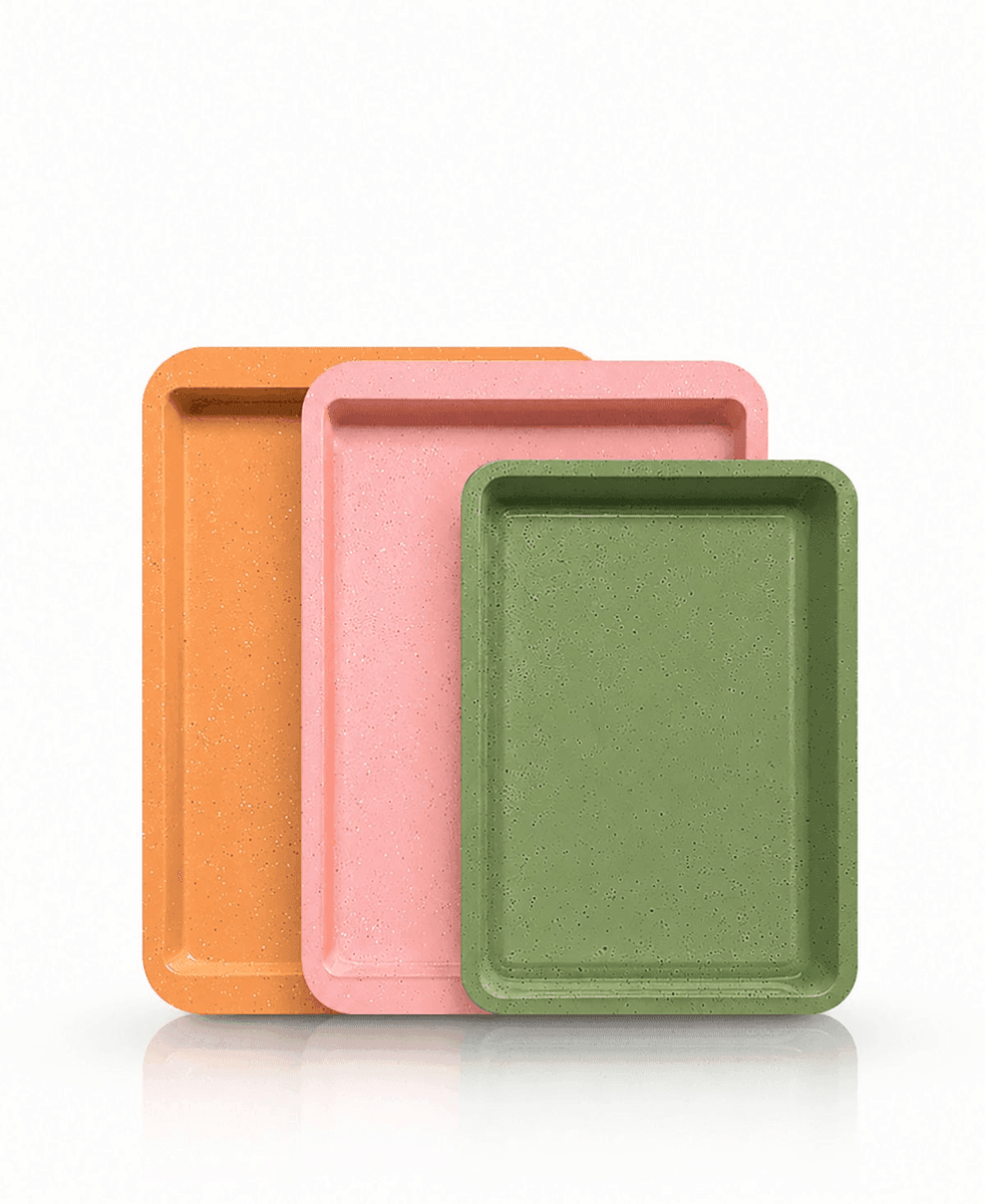 Art & Cook 3-Piece Ceramic Nonstick Cookie Sheet Set for $15.75