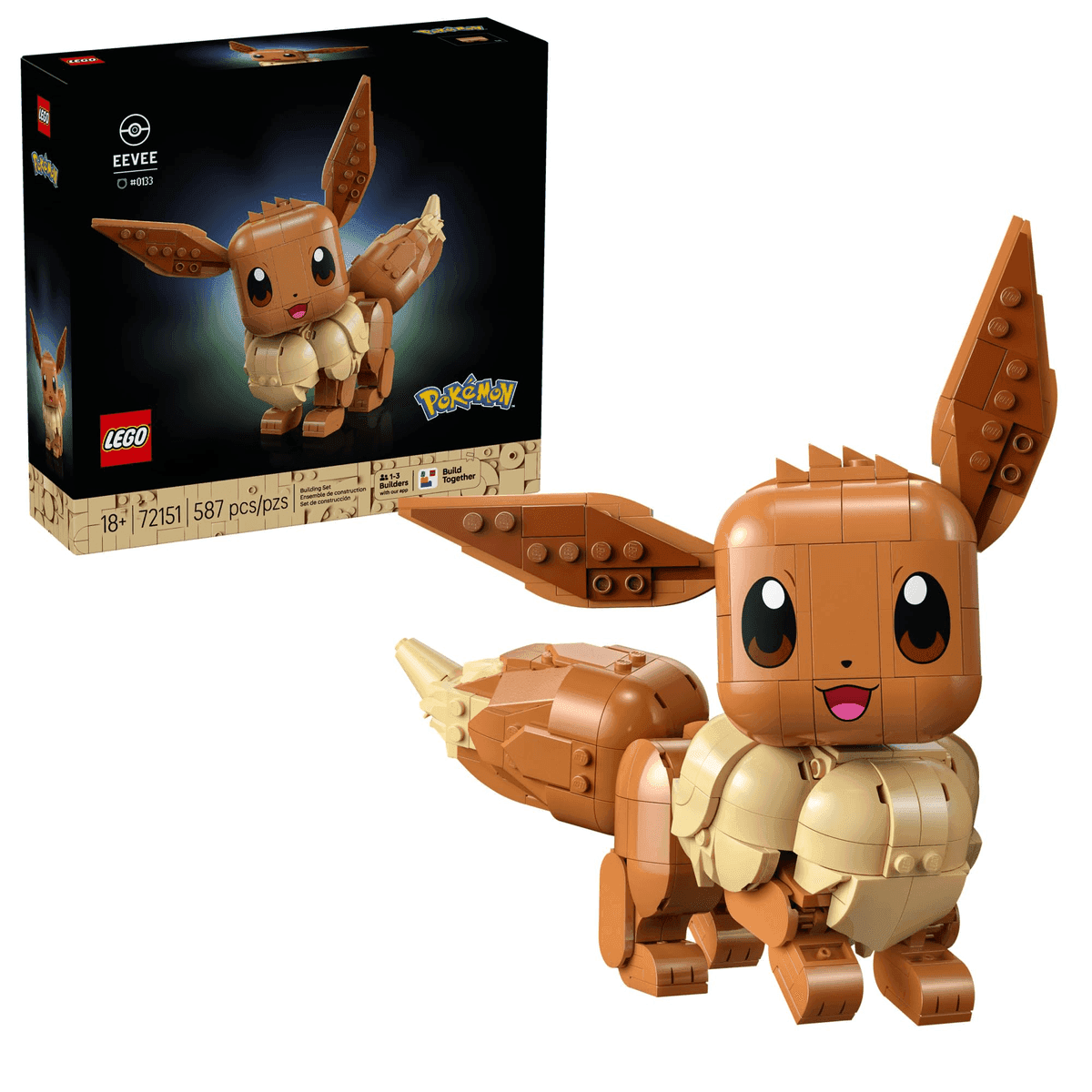 LEGO Pokémon Eevee 587-Piece Building Set for $47.95