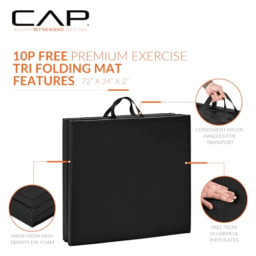 CAP 72-by-24-Inch 2-Inch Folding Exercise Mat for $29.43 image 3
