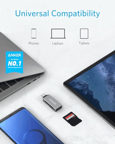Anker USB-C 2-in-1 SD and microSD Card Reader for $9.99 image 2