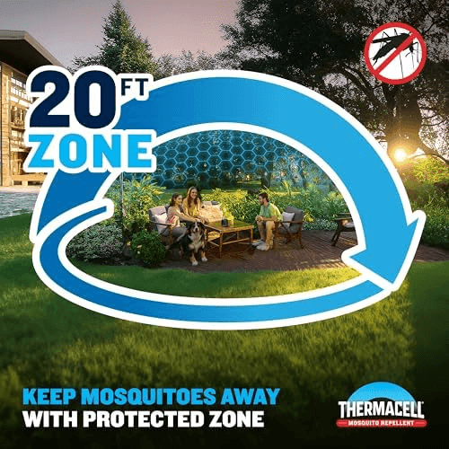 Thermacell E-ZoneGuard Patio Max Rechargeable Mosquito Repeller with 20-Foot Zone of Scientifically Proven Outdoor Protection; 12-Hr Battery; 36-Hr... image 3