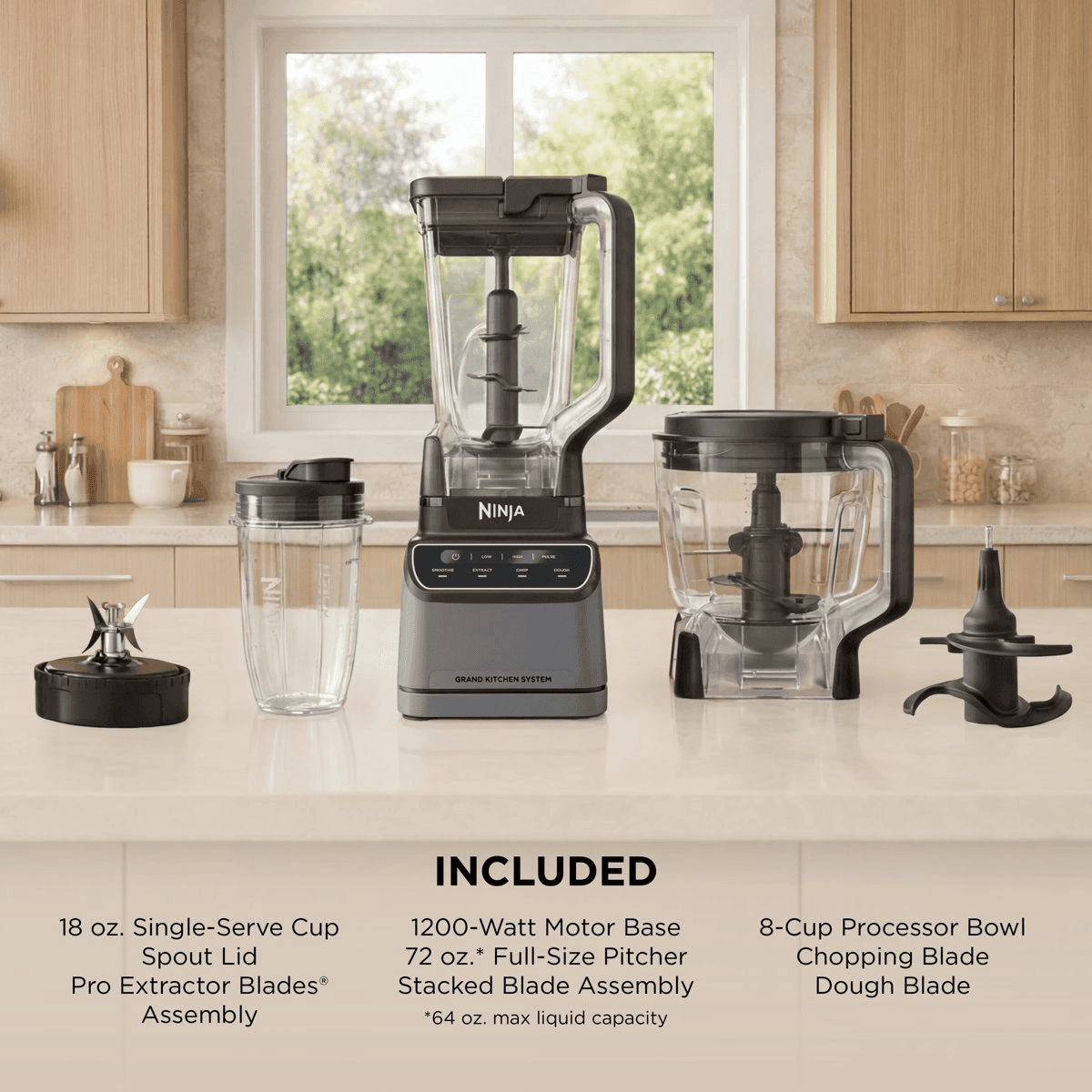 Ninja Grand Kitchen System 1200 Blender & Food Processor KS500 image 3